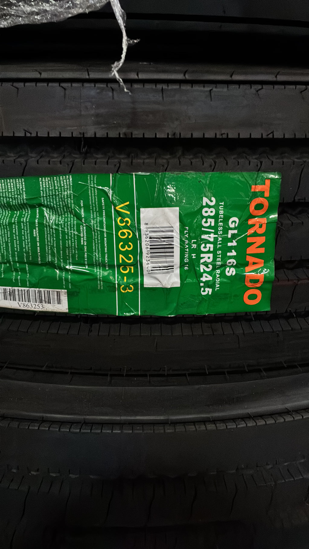GL266D 285/75r24.5-14 Tornado