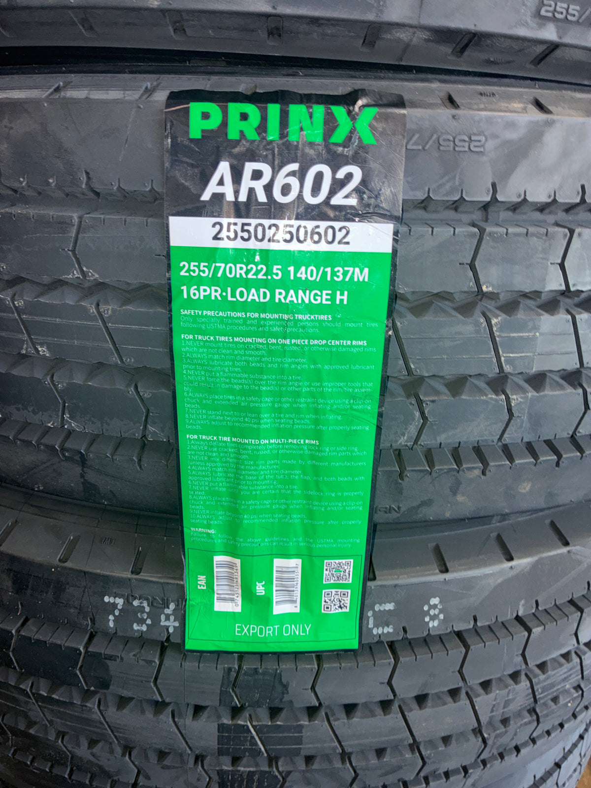 255/70r22.5 All Position PRINX AR602