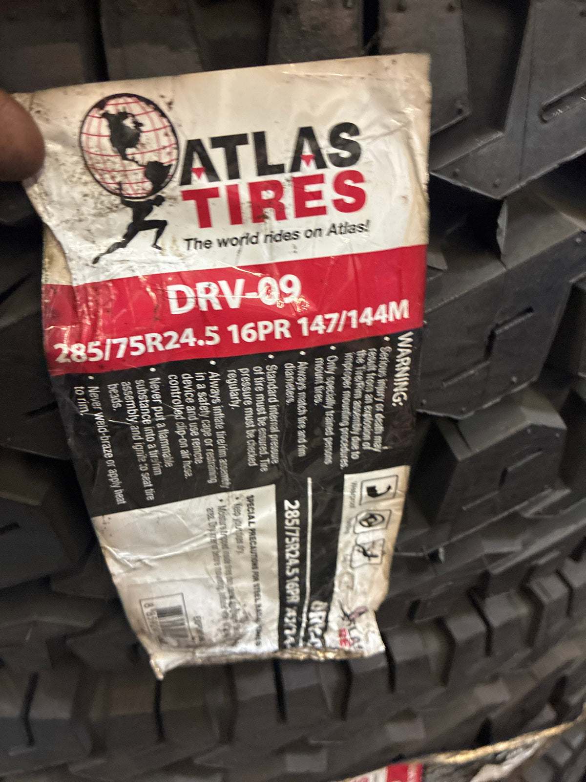 285/75R24.5 DRV-09 ATLAS TIRES