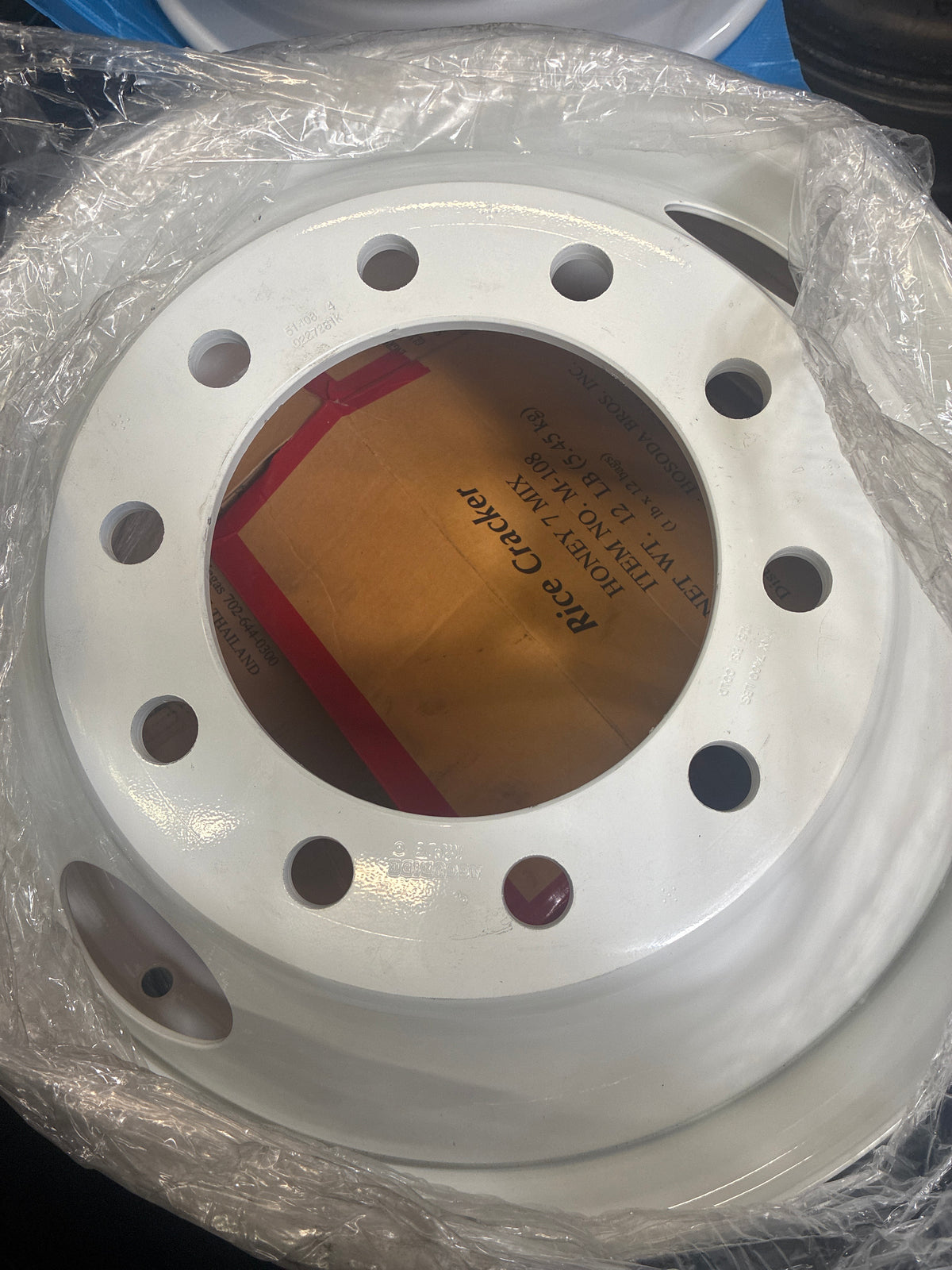 22.5X8.25 NORTHSTAR WHEELS RIMS (RINES) WHITE 5HH