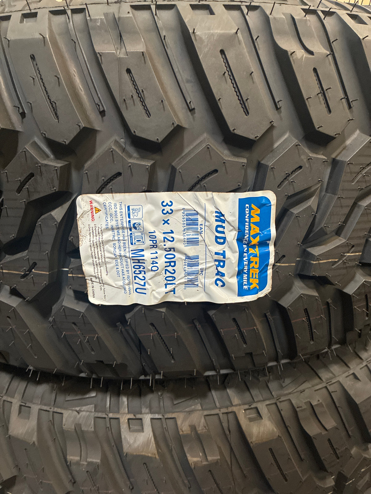 33x12.50R20LT MUD TRAC 10PR MAXTREK