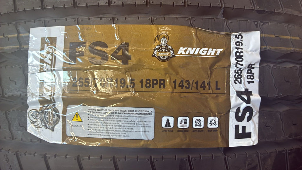 FS4 265/70r19.5 16ply Durun All Position Straight Rib Tire