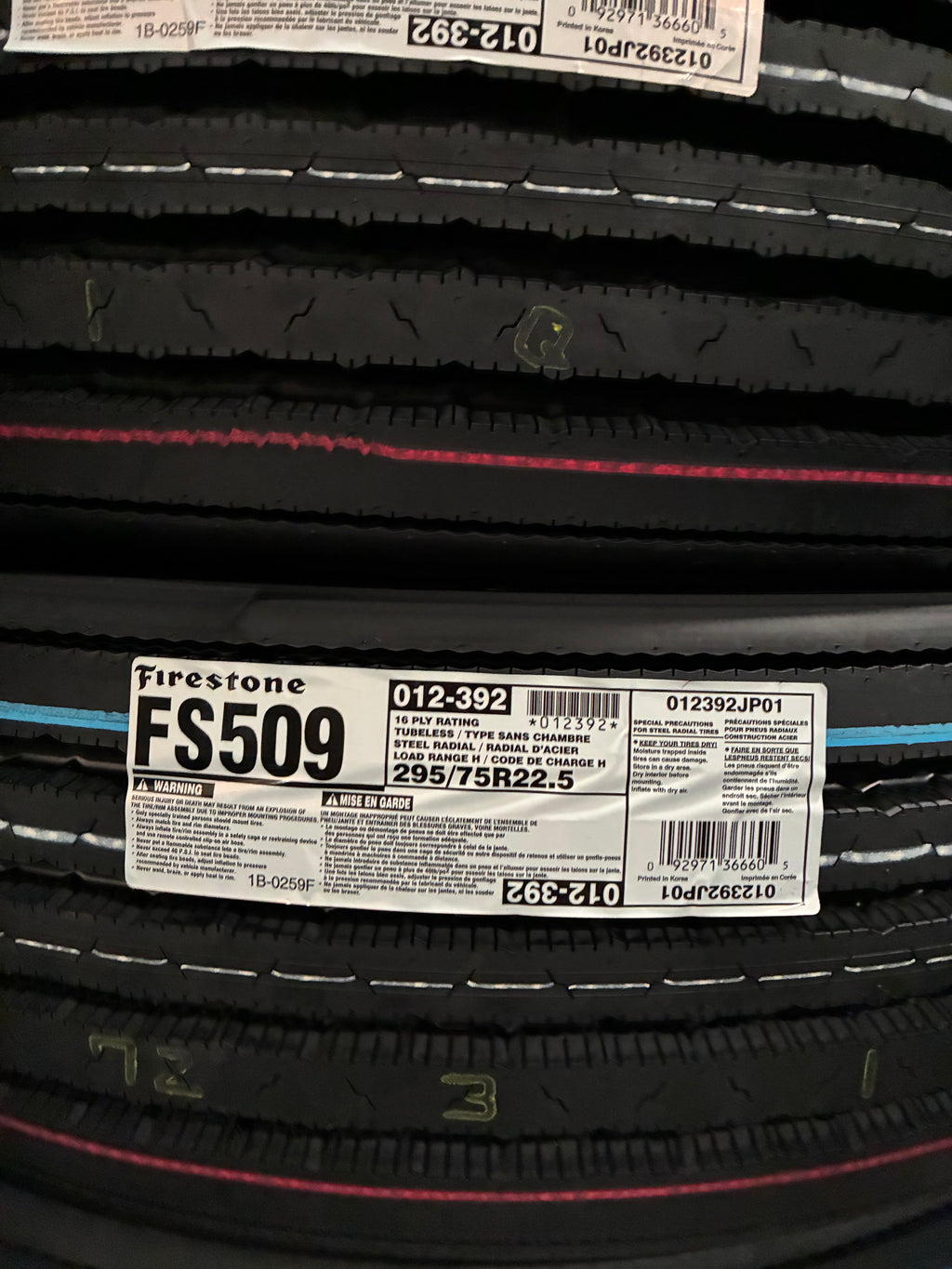 FS509 295/75r22.5 FIRESTONE H