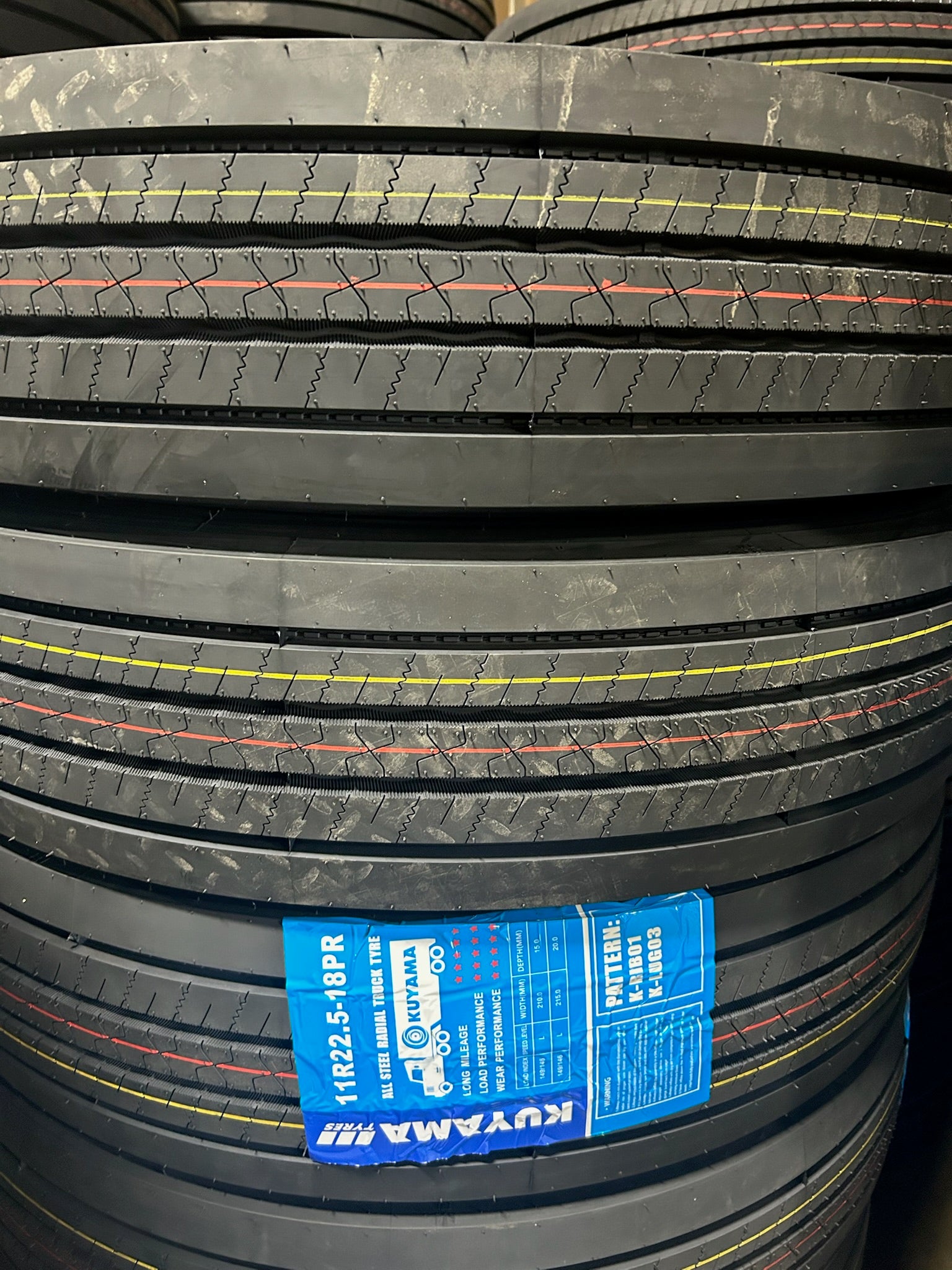 11r22.5 All Position Tire Kuyama K-RIB01