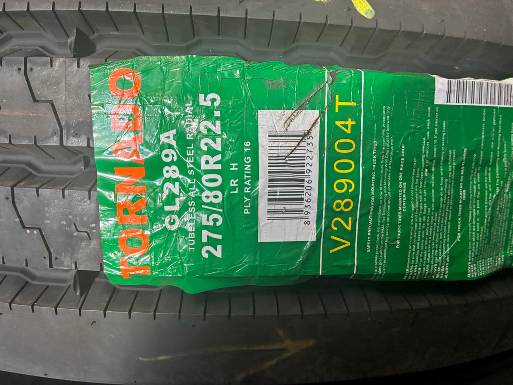 GL289A 275/80r22.5-16 Tornado GL289A All Position Tire Solid Shoulder Straight Rib