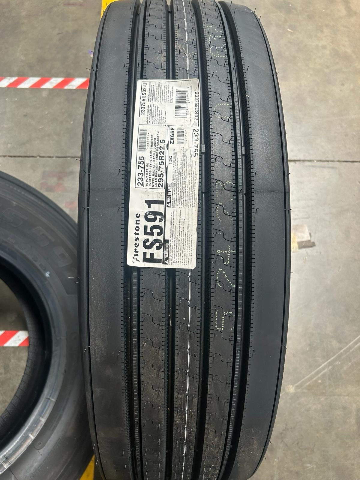 FS591 295/75r22.5-16 Firestone Steer Tire